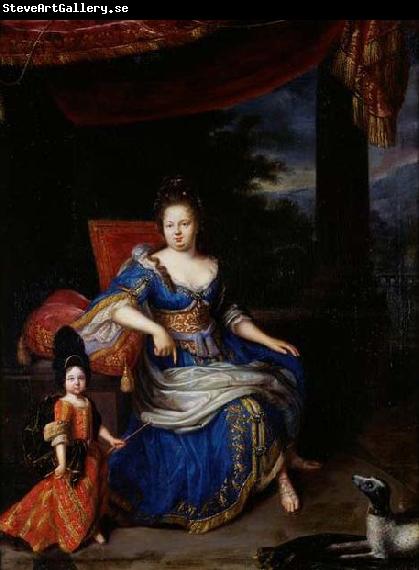 Constantijn Netscher Portrait de la princesse Palatine